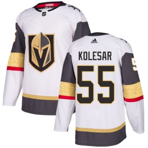 Herren Vegas Golden Knights Eishockey Trikot Keegan Kolesar #55 Authentic Weiß Auswärts